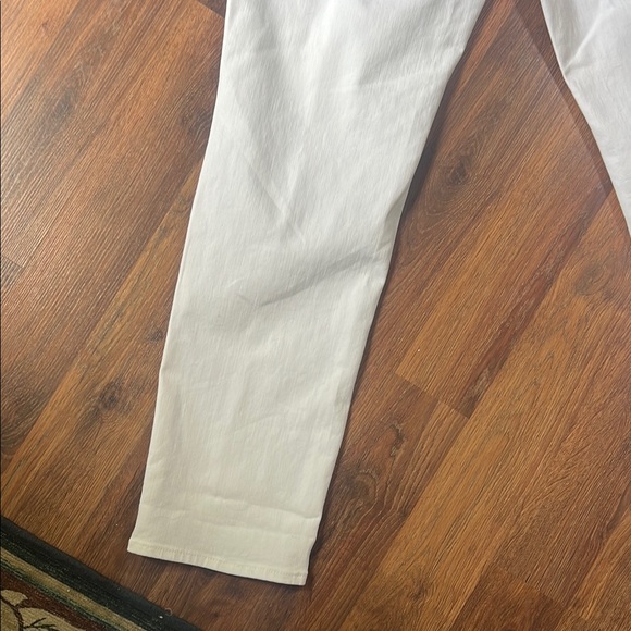Talbots | Flawless High-Waist Straight-Leg Curvy | Women's White Jeans | 12 - Picture 15 of 16